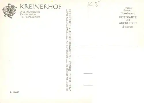 AK / Ansichtskarte  Moellbruecke Panorama Kreinerhof Freiterrasse Schwimmbad