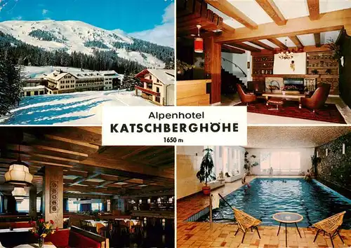 AK / Ansichtskarte  Katschberghoehe_Rennweg_AT Alpenhotel Katschberghoehe Gastraeume Hallenbad