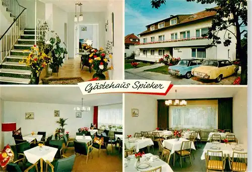 AK / Ansichtskarte  Bad_Meinberg Gaestehaus Spieker Gastraeume Treppenaufgang