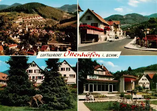 AK / Ansichtskarte 73913915 Ottenhoefen_Schwarzwald Fliegeraufnahme Ortspartie Park Gasthaus Pflug