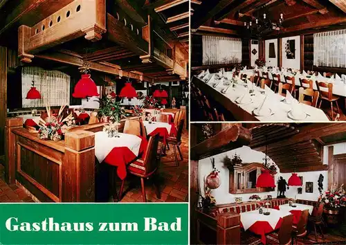 AK / Ansichtskarte  Furtwangen Gasthaus zum Bad Gastraeume