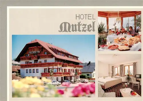 AK / Ansichtskarte 73913918 Schluchsee Hotel Mutzel Fruehstuecksraum Zimmer