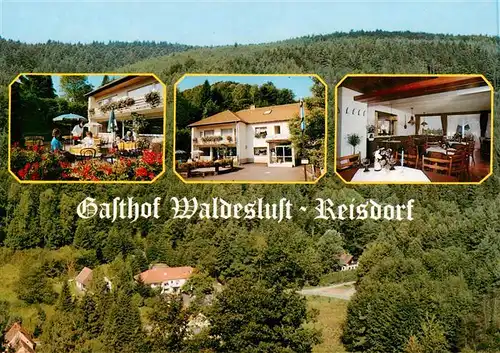AK / Ansichtskarte 73913936 Reisdorf_Boellenborn Gasthof Waldeslust Gaststube Terrasse