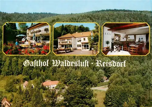 AK / Ansichtskarte  Reisdorf_Boellenborn Gasthof Waldeslust Gaststube Terrasse