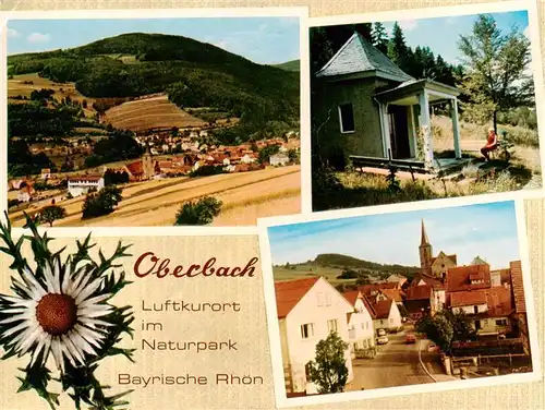 AK / Ansichtskarte  Oberbach_Unterfranken Panorama Ortspartie Kapelle