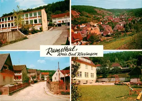 AK / Ansichtskarte  Ramsthal Schule Panorama Ortspartie Kinderspielplatz