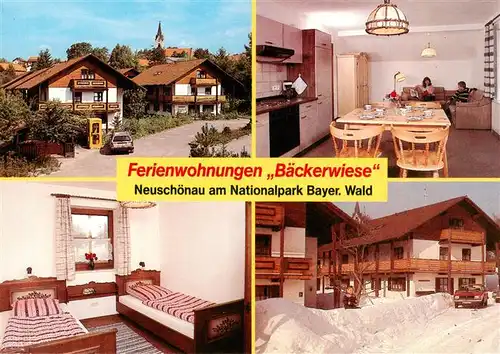 AK / Ansichtskarte 73913965 Neuschoenau Ferienwohnungen Baeckerwiese Kueche Zimmer