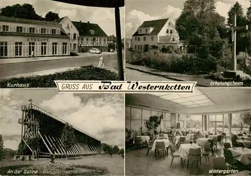 AK / Ansichtskarte  Bad_Westernkotten Kurhaus Erholungsheim An der Saline Wintergarten