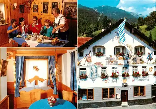 AK / Ansichtskarte  Garmisch-Partenkirchen Gasthof Fraundorfer Gaststube Zimmer