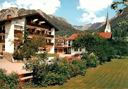 AK / Ansichtskarte 73913978 Oberstdorf Hotel Gasthof Adler Kirche