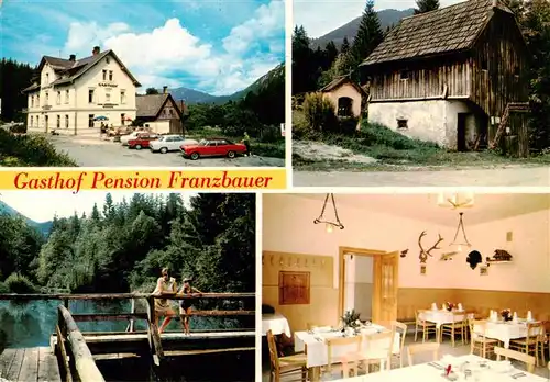 AK / Ansichtskarte  Gusswerk Gasthof Pension Franzbauer Gastraum Gondelteich Schuppen