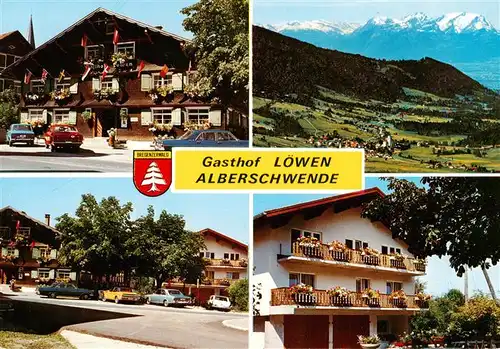 AK / Ansichtskarte  Alberschwende Gasthof Loewen Panorama Balkons