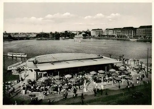 AK / Ansichtskarte  Hamburg Alsterpavillon mit Binnenalster