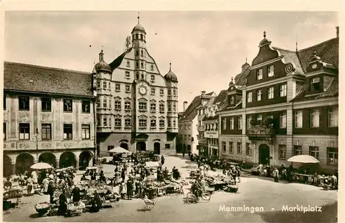 AK / Ansichtskarte  Memmingen Marktplatz