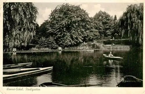 AK / Ansichtskarte  Wanne-Eickel Stadtgarten Gondelteich