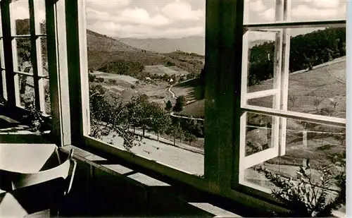 AK / Ansichtskarte  Schoenau_Schwarzwald Blick aus dem Gasthaus Haldenhof