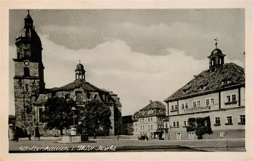 AK / Ansichtskarte  Waltershausen_Gotha Markt Kirche