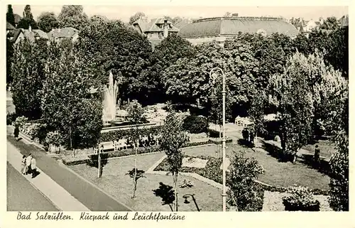 AK / Ansichtskarte  Bad_Salzuflen Kurpark und Leuchtfontaene