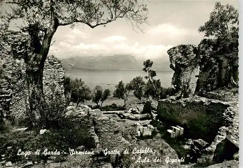 AK / Ansichtskarte  Sirmione_Lago_di_Garda Grotte di Catullo Aula dei Giganti