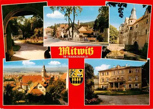 AK / Ansichtskarte 73914106 Mitwitz_Bayern Teilansichten Schloss Rathaus