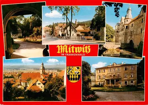 AK / Ansichtskarte  Mitwitz_Bayern Teilansichten Schloss Rathaus