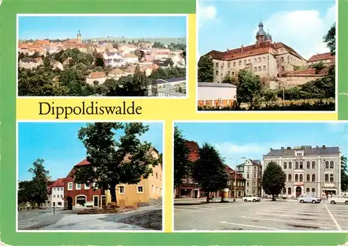 AK / Ansichtskarte 73914144 Dippoldiswalde_Osterzgebirge Schloss Karl Marx Platz Platz des Friedens