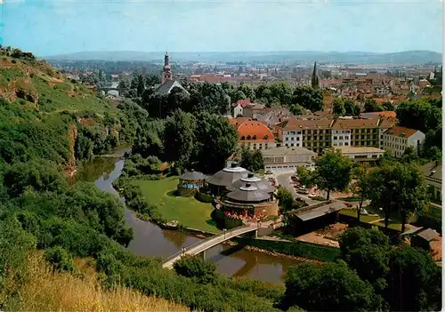 AK / Ansichtskarte  Bad_Kreuznach_Nahe Blick auf die Crucenia Kurthermen und die Stadt