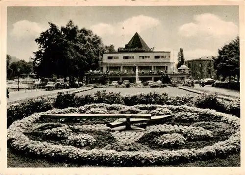 AK / Ansichtskarte  Muelheim__Ruhr Blumenuhr Wasserbahnhof