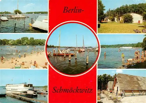 AK / Ansichtskarte  Schmoeckwitz_Berlin Seddinsee Weidenwall Badestelle Zeuthener See Camping Krossinsee Wohnschiff Rauchfangswerder Ferienhaeuser Gaststaette