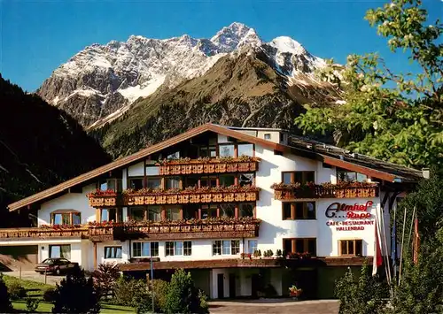 AK / Ansichtskarte 73914184 Riezlern_Kleinwalsertal_Vorarlberg Hotel Café Restaurant Almhof Rupp Alpen