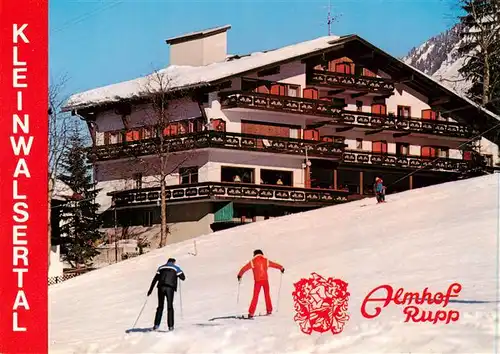 AK / Ansichtskarte 73914185 Riezlern_Kleinwalsertal_Vorarlberg Hotel Café Restaurant Almhof Rupp Wintersportplatz Alpen