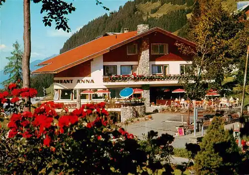 AK / Ansichtskarte 73914199 Mittelberg_Kleinwalsertal_AT Restaurant Café Anna Terrasse