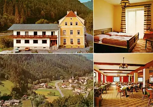 AK / Ansichtskarte  Moenichwald_Steiermark_AT Gasthof Pension Breineder Gastraum Zimmer Panorama