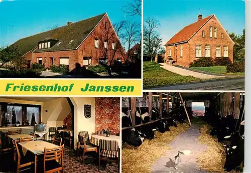 AK / Ansichtskarte 73914356 Gross_Holum_Neuharlingersiel Friesenhof Janssen Ferienhaus Gaststube Kuhstall