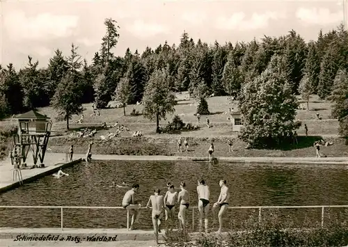 AK / Ansichtskarte  Schmiedefeld_Rennsteig Waldbad