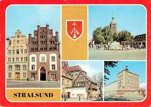 AK / Ansichtskarte  Stralsund Wulflamhaus im Alten Markt Ossenreyer Strasse und Nikolaikirche Kulturhistorisches Museum Hotel Baltic