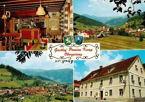 AK / Ansichtskarte 73914463 Oberzeiring_Steiermark_AT Gasthof Pension Kump Gaststube Panorama