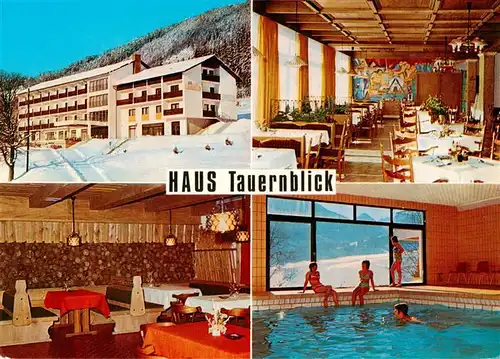 AK / Ansichtskarte  Schladming_Obersteiermark_AT Haus Tauernblick Gastraeume Hallenbad