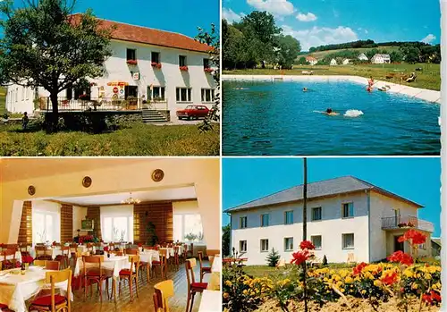 AK / Ansichtskarte 73914499 Hartberg_Steiermark Gasthof Pension Reindl Gastraum Freibad