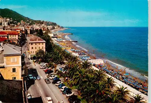 AK / Ansichtskarte 73914501 Varazze_Liguria_IT Spiaggia e Giardini