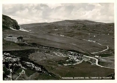 AK / Ansichtskarte 73914526 Segesta_Sicilia_IT Panorama dintorni del Tempio di Segesta