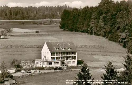 AK / Ansichtskarte  Luetzenhardt_Waldachtal_BW Kurhotel Sonnenhof Fliegeraufnahme