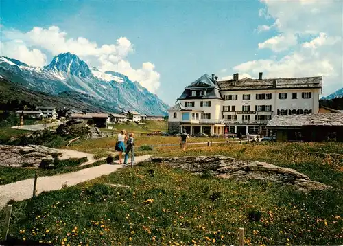 AK / Ansichtskarte  Maloja_GR Kulmhotel mit Piz Lagrev