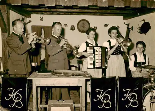 AK / Ansichtskarte  Bad_Reichenhall Musikkapelle im Berghof Schroffen