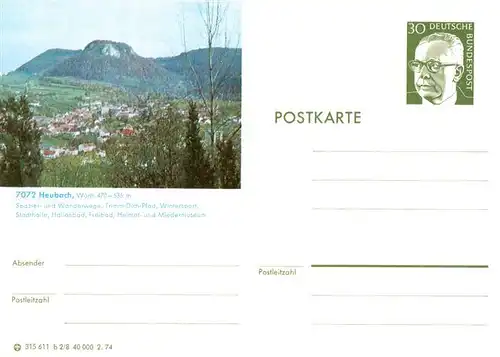 AK / Ansichtskarte  Heubach__Wuerttemberg Panorama