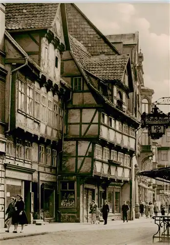 AK / Ansichtskarte  Quedlinburg Alte Fachwerkhaeuser