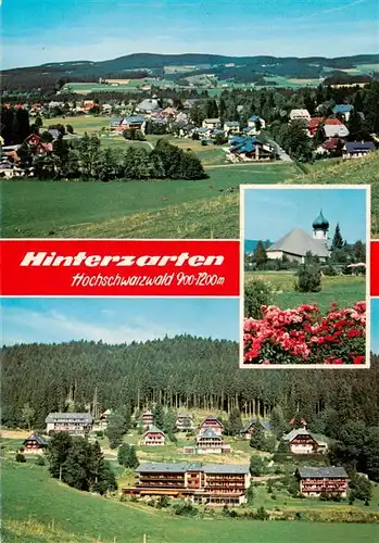 AK / Ansichtskarte  Hinterzarten Panorama Kirche Teilansicht