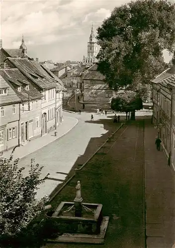 AK / Ansichtskarte  Bad_Langensalza Otto Winter Strasse mit Jacobibrunnen