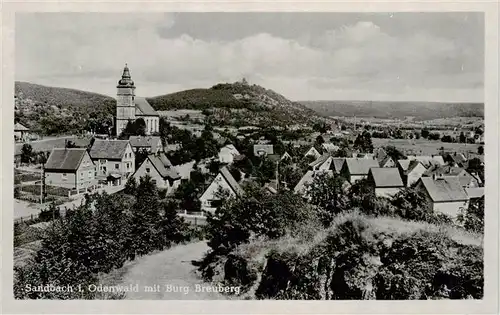 AK / Ansichtskarte 73914731 Sandbach__Odenwald mit Burg Breuberg