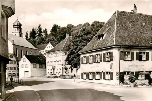 AK / Ansichtskarte  Leutkirch Ortspartie mit Kirche